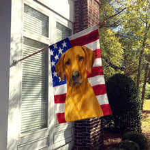 Load image into Gallery viewer, Rhodesian Ridgeback American Flag House Flag