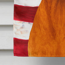 Load image into Gallery viewer, Red Rhodesian Ridgeback American Flag House Flag