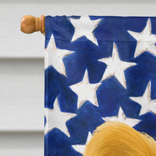 Load image into Gallery viewer, White with Lemon Papillon American Flag House Flag
