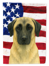 Load image into Gallery viewer, Fawn Anatolian Shepherd Dog American Flag Garden Flag