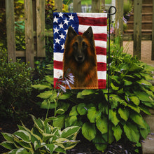 Load image into Gallery viewer, Belgian Tervuren American Flag Garden Flag