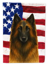 Load image into Gallery viewer, Belgian Tervuren American Flag Garden Flag