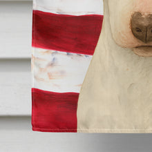 Load image into Gallery viewer, White Bull Terrier American Flag House Flag