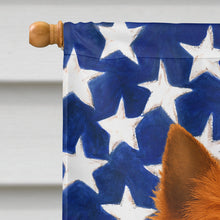 Load image into Gallery viewer, Red Cairn Terrier American Flag House Flag