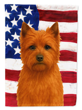 Load image into Gallery viewer, Red Cairn Terrier American Flag House Flag