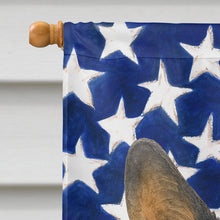 Load image into Gallery viewer, Blue Merle Cardigan Welsh Corgi American Flag House Flag