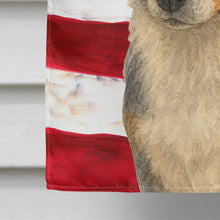 Load image into Gallery viewer, Blue Merle Cardigan Welsh Corgi American Flag House Flag