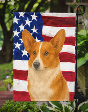 Load image into Gallery viewer, Red Cardigan Welsh Corgi American Flag Garden Flag