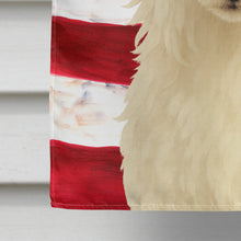 Load image into Gallery viewer, White Powderpuff Chinese Crested American Flag House Flag