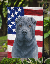 Load image into Gallery viewer, Blue Shar Pei American Flag Garden Flag