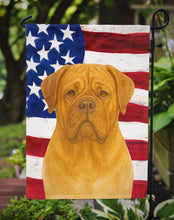 Load image into Gallery viewer, Fawn Dogue de Bordeaux American Flag Garden Flag