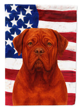 Load image into Gallery viewer, Mahogany Dogue de Bordeaux American Flag House Flag