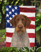 Load image into Gallery viewer, Roan German Wirehaired Pointer American Flag Garden Flag