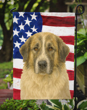 Load image into Gallery viewer, Badger Great Pyrenees American Flag Garden Flag