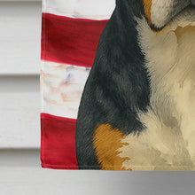Load image into Gallery viewer, Greater Swiss Mountain Dog American Flag House Flag