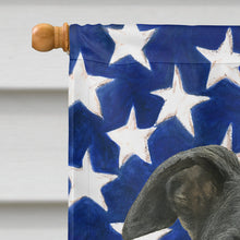 Load image into Gallery viewer, Blue Greyhound American Flag House Flag
