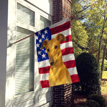 Load image into Gallery viewer, Fawn Greyhound American Flag House Flag
