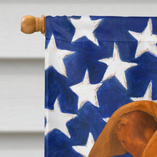 Load image into Gallery viewer, Red Greyhound American Flag House Flag