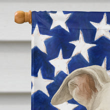 Load image into Gallery viewer, White Greyhound American Flag House Flag