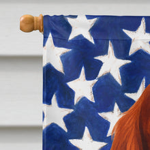 Load image into Gallery viewer, Irish Setter American Flag House Flag