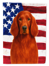 Load image into Gallery viewer, Irish Setter American Flag House Flag