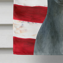 Load image into Gallery viewer, Blue Italian Greyhound American Flag House Flag