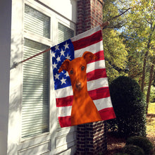 Load image into Gallery viewer, Red Italian Greyhound American Flag House Flag