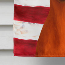 Load image into Gallery viewer, Red Italian Greyhound American Flag House Flag