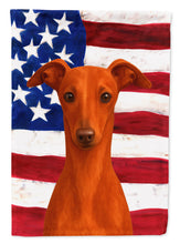 Load image into Gallery viewer, Red Italian Greyhound American Flag House Flag