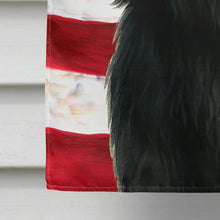 Load image into Gallery viewer, Black Lhasa Apso American Flag House Flag