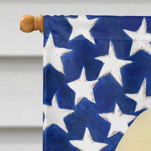 Load image into Gallery viewer, Cream Lhasa Apso American Flag House Flag