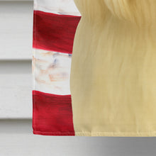 Load image into Gallery viewer, Cream Lhasa Apso American Flag House Flag