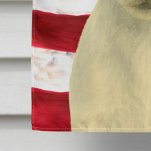 Load image into Gallery viewer, White and Tan Jack Russell Terrier American Flag House Flag