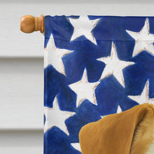 Load image into Gallery viewer, White Jack Russell Terrier American Flag House Flag