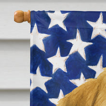 Load image into Gallery viewer, Soft Coated Wheaten Terrier American Flag House Flag