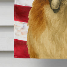 Load image into Gallery viewer, Brown and White Saint Bernard American Flag House Flag
