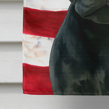 Load image into Gallery viewer, Black Staffordshire Bull Terrier American Flag House Flag