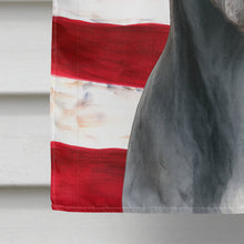 Load image into Gallery viewer, Blue Whippet American Flag House Flag