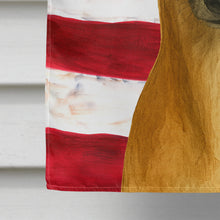 Load image into Gallery viewer, Fawn Whippet American Flag House Flag