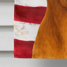 Load image into Gallery viewer, Red Whippet American Flag House Flag