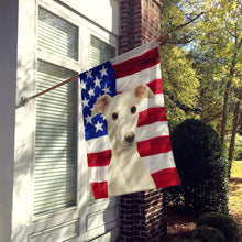 Load image into Gallery viewer, White Whippet American Flag House Flag