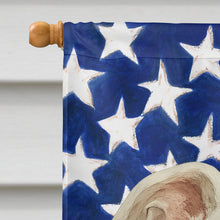 Load image into Gallery viewer, White Whippet American Flag House Flag