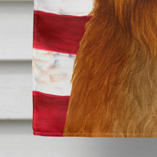Load image into Gallery viewer, Chestnut Wirehaired Pointing Griffon American Flag House Flag