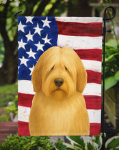 Load image into Gallery viewer, Fawn Bearded Collie American Flag Garden Flag