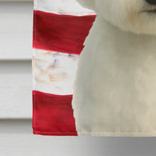 Load image into Gallery viewer, Bichon Frise American Flag House Flag