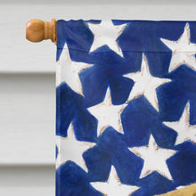 Load image into Gallery viewer, Wheaten Border Terrier American Flag House Flag