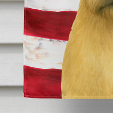 Load image into Gallery viewer, Wheaten Border Terrier American Flag House Flag