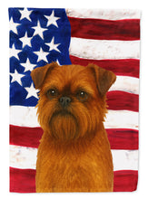 Load image into Gallery viewer, Belge Brussels Griffon American Flag Garden Flag
