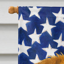Load image into Gallery viewer, Red Brussels Griffon American Flag House Flag