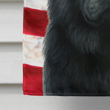 Load image into Gallery viewer, Black Chow Chow American Flag House Flag